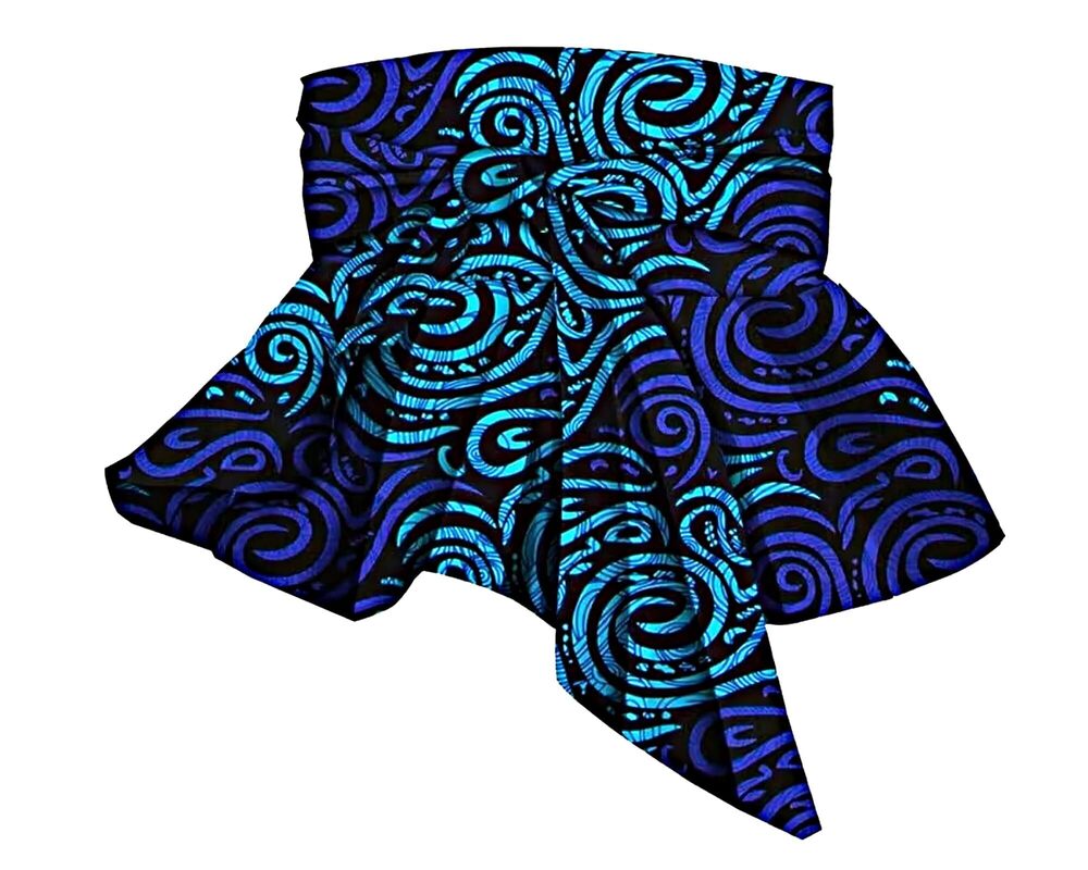 7631 African Belt Printed Vintage Wide Belt Tops Dresses Frenulum Prom